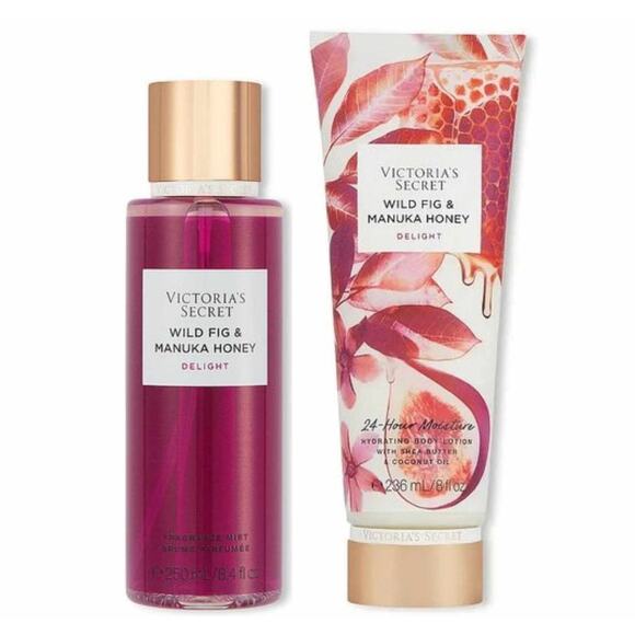 VS Victoria's Secret Wild Fig & Manuka Honey Fragrance Lotion and Mist Set NEW - Picture 1 of 6